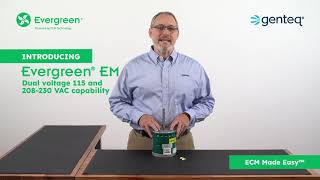 Genteq® Evergreen® EM Dual Voltage Motors Make ECM Easy [upl. by Mcgrath]