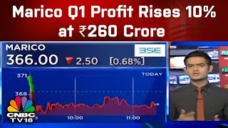 Marico Q1 Profit Rises 10 at ₹260 Crore  Trading Hour  CNBC TV18 [upl. by Koosis838]