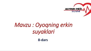 Oyoqning erkin suyaklari  Osteologiya  astrummed1 [upl. by Freda]