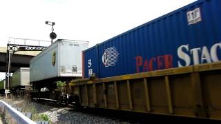 CSX UPS Intermodal Train [upl. by Arrahs]