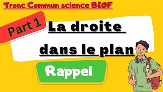 la droite dans le plan tronc commun  part 1 [upl. by Aay]