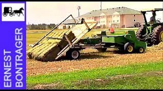 John Deere Small Square Baler with Accumulator [upl. by Wsan]