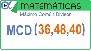 Máximo Común Divisor MCD ejemplo 2 de 4  Aritmética  Vitual [upl. by Enileoj696]