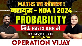 Complete NDA Probability Marathon In One 1Shot 🏃 Target  NDA 1 2024  Learn With Sumit [upl. by Claire692]