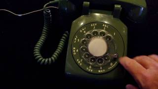 green rotary phone dialing [upl. by Michaeline]