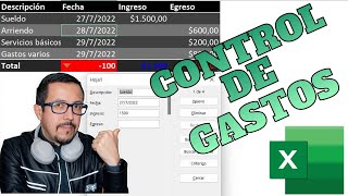 CONTROL DE GASTOS ingresos y egresos con formatos y resaltados en Excel [upl. by Jolee830]