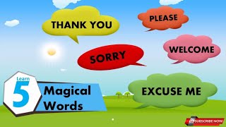 Magic Words for Kids  Good manners  Sorry Please Thank You etc [upl. by Elna]