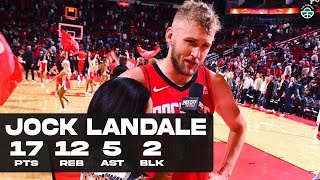 JOCK LANDALE SEASONHIGH DROPS 17PTS amp 12REB vs BULLS FULL HIGHLIGHTS [upl. by Harts]