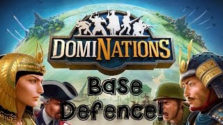 DomiNations AndroidiOS Game CLASSICAL  MEDIEVAL AGE BASE DEFENSE LAYOUT with Acropolis [upl. by Odnomra]