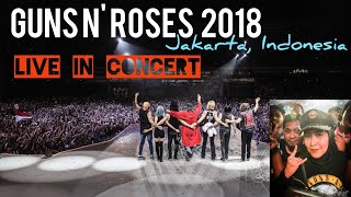 GUNS N ROSES  WELCOME TO THE JUNGLE live GBK JAKARTA  konser guns n roses 2018 indonesia [upl. by Lednek420]