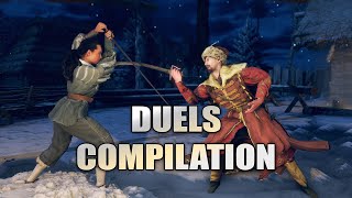 Hellish Quart  Cool Fights Compilation  HEMA Fencing Video Game [upl. by Artcele810]