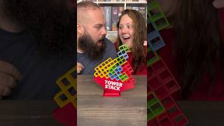 The Craziest Game Yet Come Play Tower Stack With Us boardgames couple fun [upl. by Nhabois]