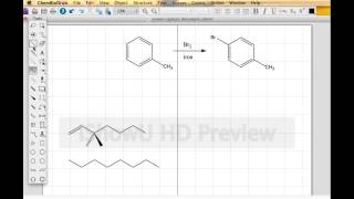 ChemSketch Tutorial 3  Editing Atom Labels Charges and Radicals [upl. by Worrell]