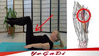 How to treat sciatic nerve pain just with exercises  YeGaDi [upl. by Einimod]