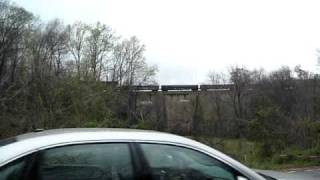 Freight train over Bostian Bridge Statesville NC [upl. by Rehpotirhc]