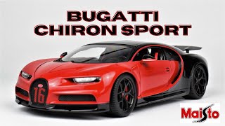 BUGATTI CHIRON SPORT 118 SCALE by Maisto Unboxing [upl. by Clark]