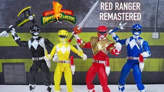 Hasbro Mighty Morphin Power Rangers Lightning Collection Remastered Red Ranger Figure Review [upl. by Ressay]