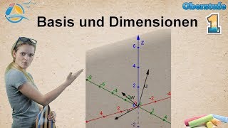 Basis und Dimension  Vektorrechnung Gymnasium StrandMathe  Übung 1 [upl. by Joacima]