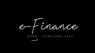 EFinance sistim informasi pengelolaan keuangan daerah [upl. by Kellyann]