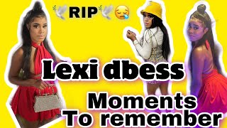 TRIBUTE TO LEXI DBESS moments to cherish Jamaican TikToker and comedian RIP 🕊 lexidbess3445 [upl. by Ardnuhsal926]