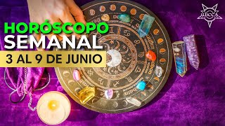 HOROSCOPO SEMANAL DEL 3 AL 9 DE JUNIO LUNA NUEVA 🌑 [upl. by Nyrek]