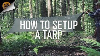 How to Setup A Tarp with a Ridgeline [upl. by Viradis]