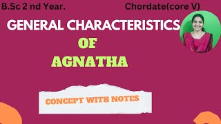 General characteristics of Agnatha BSc 2nd yearAgnatha bsc zoologychordates agnatha [upl. by Carmon]