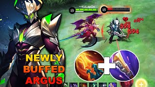 ARGUS Buff Instantly META  Top Global Argus Is Back  Mobile Legends [upl. by Eelyma]