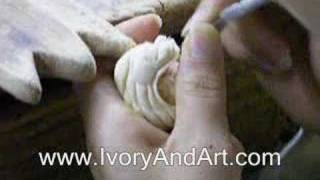 Mammoth Ivory Netsuke  How they are made [upl. by Shurlocke]