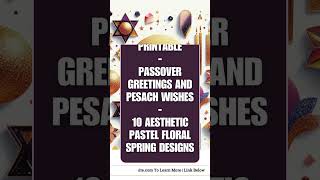 Kohathite  Chag Pesach Sameach Cards Printable  Passover Greetings And Pesach Wishes  10 [upl. by Onitselec601]