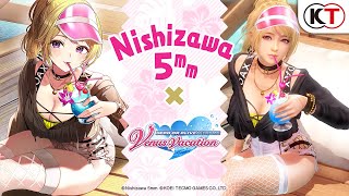 DOAXVV Illustrator quotNishizawa 5mmquot TieUp Outfit PV [upl. by Sesilu561]