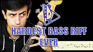 Davie504  Hardest Bass Riff EVER Bass Tabs By ChamisBass chamisbass basstabs [upl. by Hakon222]