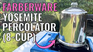 Farberware Yosemite 8Cup Percolator Review  Capacity Brew Time  More [upl. by Hopfinger]