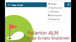 Polarion ALM Tutorial  Using Page Scripts for Custom Reports  Polarion Training 13 [upl. by Alusru]