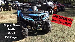 New 2021 CFMOTO CFORCE 800 1st Big Ride Test amp Review  Best 2up ATV [upl. by Oetsira]