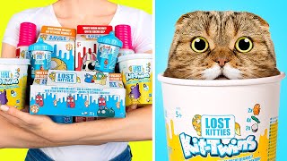 1 HOUR OF LOST KITTIES HUGE UNBOXING [upl. by Ettenaj781]