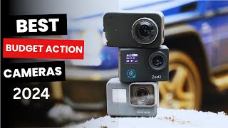 Best Budget Action Cameras 2024  The Only 5 You Should Consider [upl. by Aifoz]