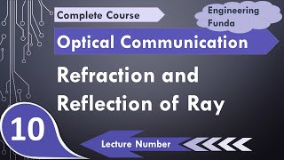 Refraction and Reflection of Ray in Optical Fiber Communication by Engineering Funda [upl. by Nixon]