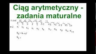 Ciąg arytmetyczny zadania maturalne  38 minut liczenia zadań [upl. by Esorrebma690]