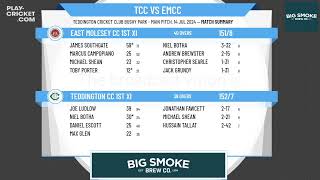 Teddington CC 1st XI v East Molesey CC 1st XI [upl. by Ailaham]