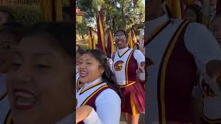 USC Trojan Marching Band Arrival at Rose Bowl Pasadena Nov 2022 [upl. by Danais]