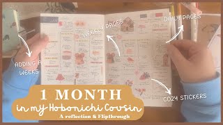 1 month in my first ever Hobonichi Cousin  What worked amp what didnt and adding a Weeks [upl. by Petulia261]