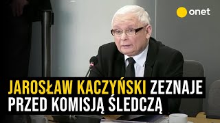 Przesłuchanie Jarosława Kaczyńskiego przez komisję śledczą ds Pegasusa [upl. by Nnasor]