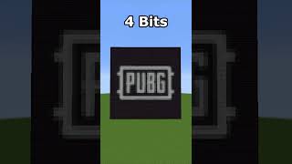 Minecraft VideoGames 1 bit 2 bits 4 bits 8 bits 16 bits 32 bits 64 bits 128 Bits shorts [upl. by Arno397]