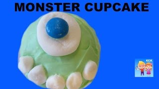 make easy MONSTER CUPCAKES A kids Creative Kitchen Tutorial [upl. by Abagael936]