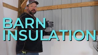 How to Insulate a Pole Barn  Insulating the Workshop With Foam and Fiberglass [upl. by Frayda]