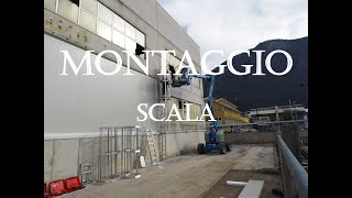 Montaggio scala alla marinara con gabbia di protezione  GoPro Hero 5 Black  Lavori in fune snc [upl. by Athalia]