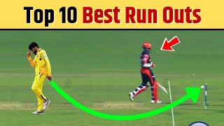 Top 10 unbelievable run outs in cricket history [upl. by Notsyrb]