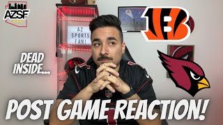 POST GAME REACTION  THE ARIZONA CARDINALS ARE WHO WE THOUGHT THEY WERE LOSING TO THE BENGALS [upl. by Zeke]