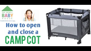 How to OPEN and CLOSE a Camp Cot [upl. by Ehcropal]